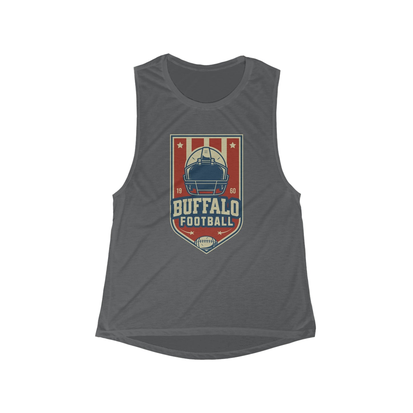 Buffalo Football Women's Flowy Scoop Muscle Tank - Bflo Thread Co.