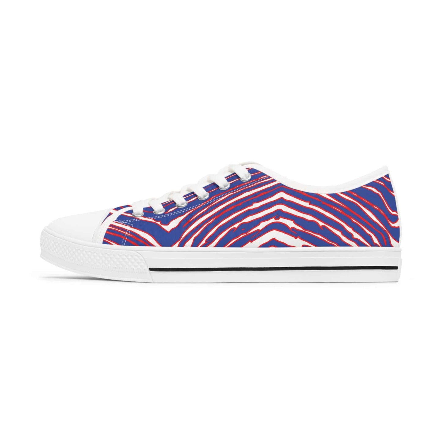 Buffalo Football Pattern Women's Low Top Sneakers - Bflo Thread Co.