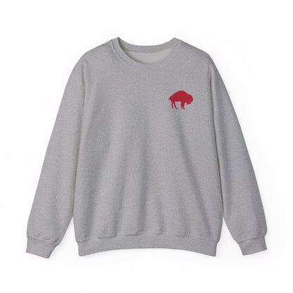 Buffalo Retro Sweatshirt | Vintage Buffalo Bills Sweatshirt | Crewneck | Bills Pullover - Direct to Garment Printed