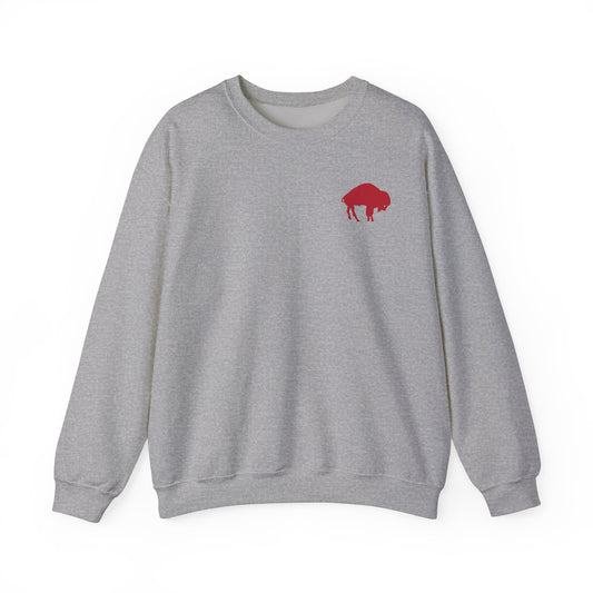 Buffalo Retro Sweatshirt | Vintage Buffalo Bills Sweatshirt | Crewneck | Bills Pullover - Direct to Garment Printed