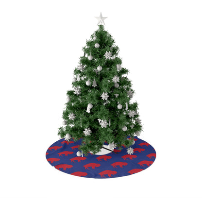 Buffalo Pattern Christmas Tree Skirt