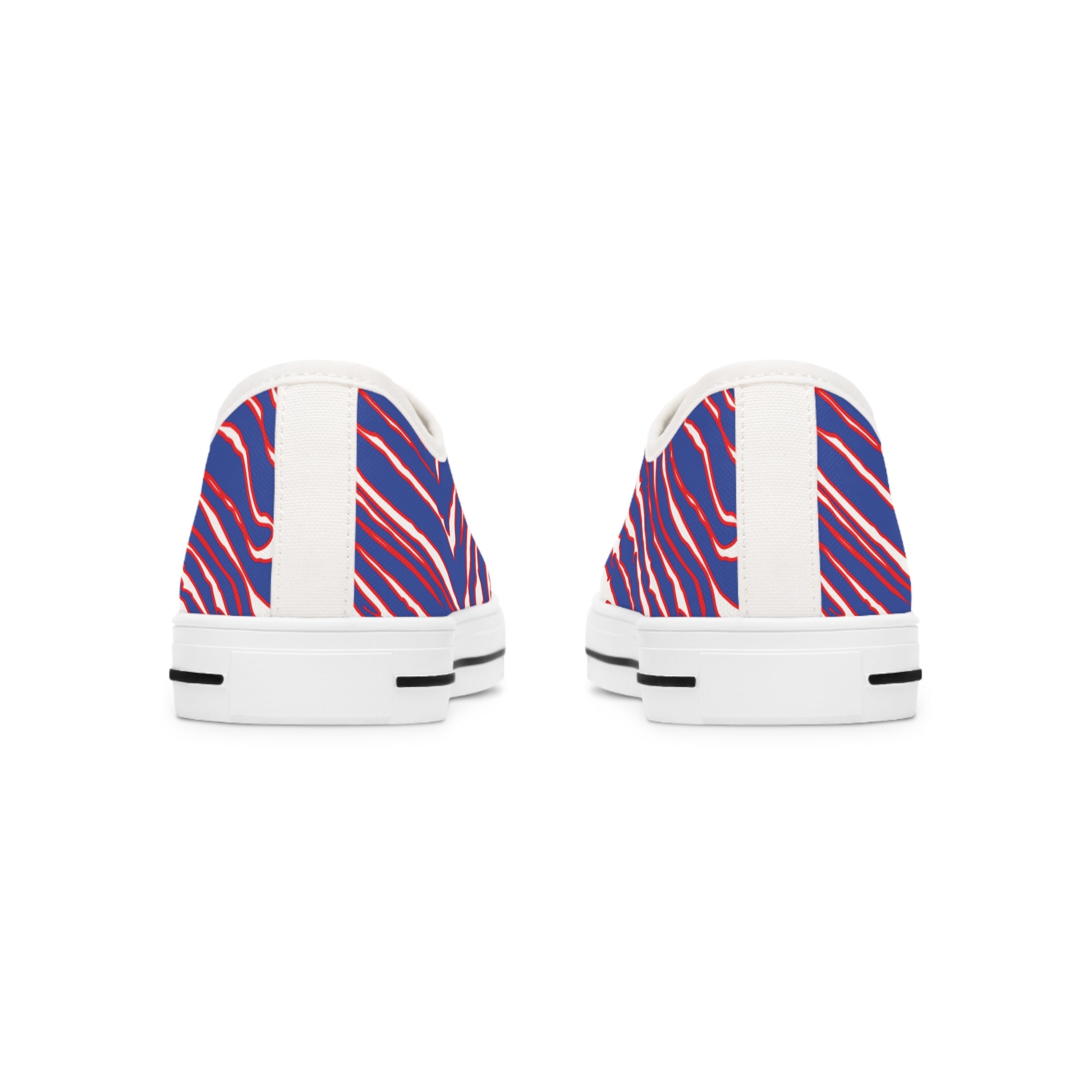 Buffalo Football Pattern Women's Low Top Sneakers - Bflo Thread Co.