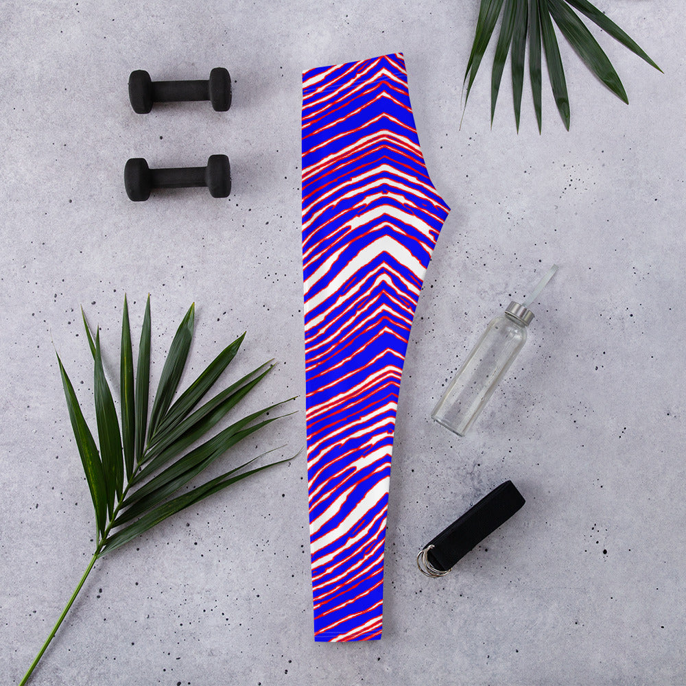 Buffalo Football Pattern Leggings - Bflo Thread Co.