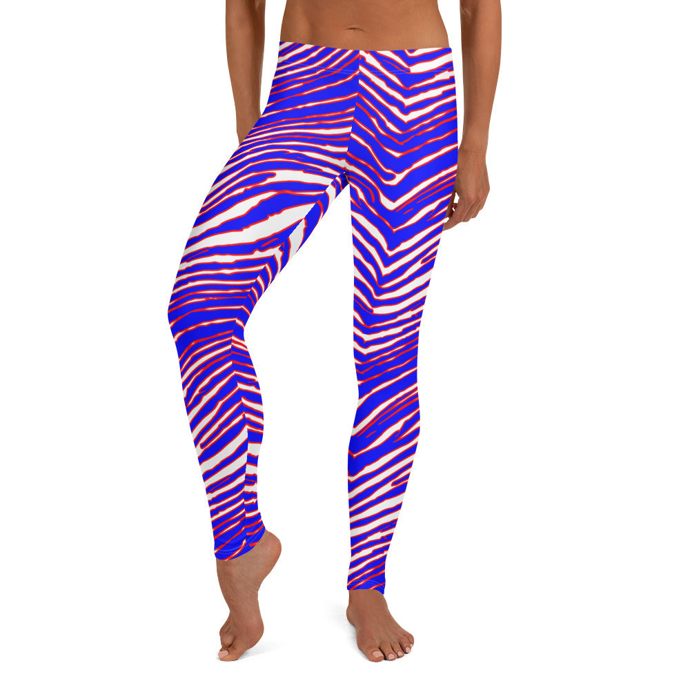 Buffalo Football Pattern Leggings - Bflo Thread Co.