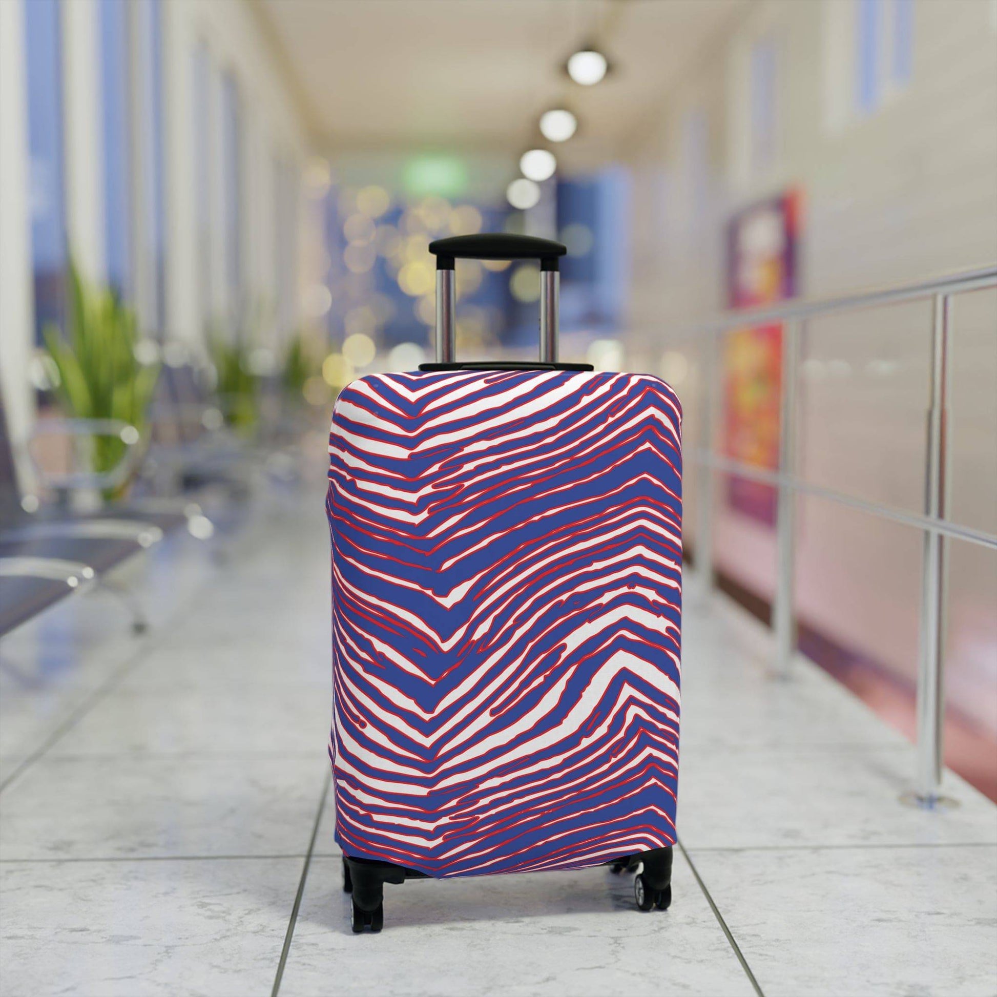 Buffalo Football Pattern Luggage Cover - Bflo Thread Co.