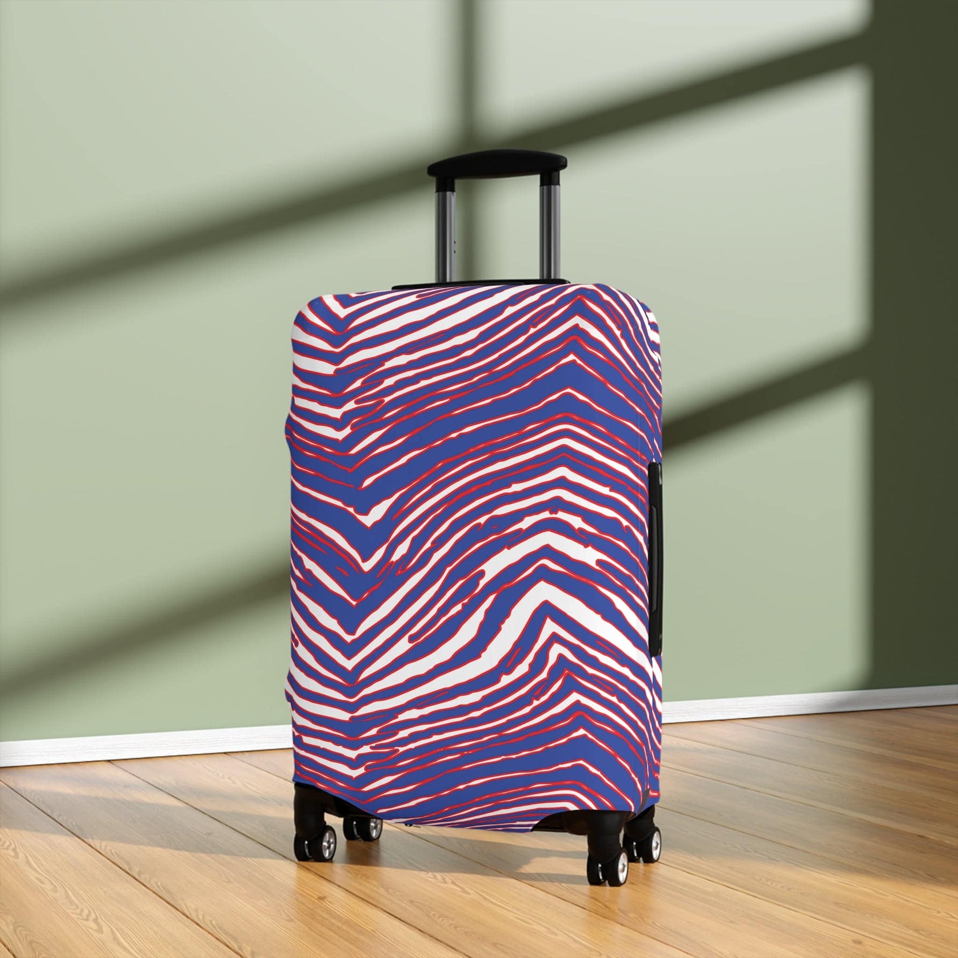 Buffalo Football Pattern Luggage Cover - Bflo Thread Co.