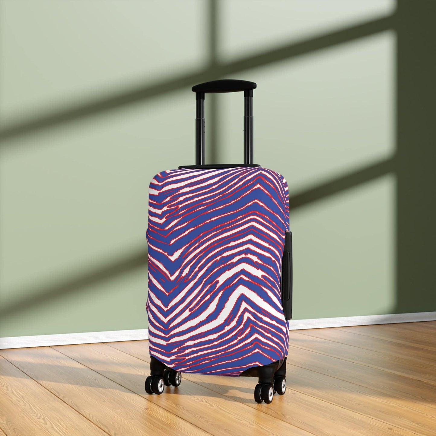 Buffalo Football Pattern Luggage Cover - Bflo Thread Co.