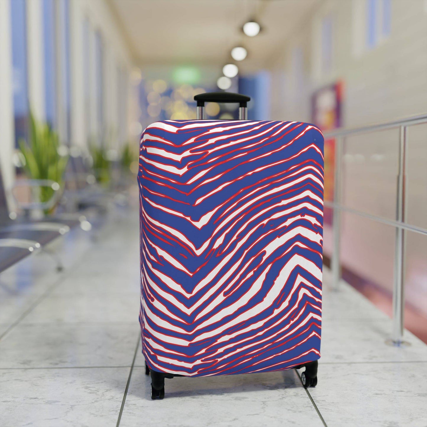 Buffalo Football Pattern Luggage Cover - Bflo Thread Co.