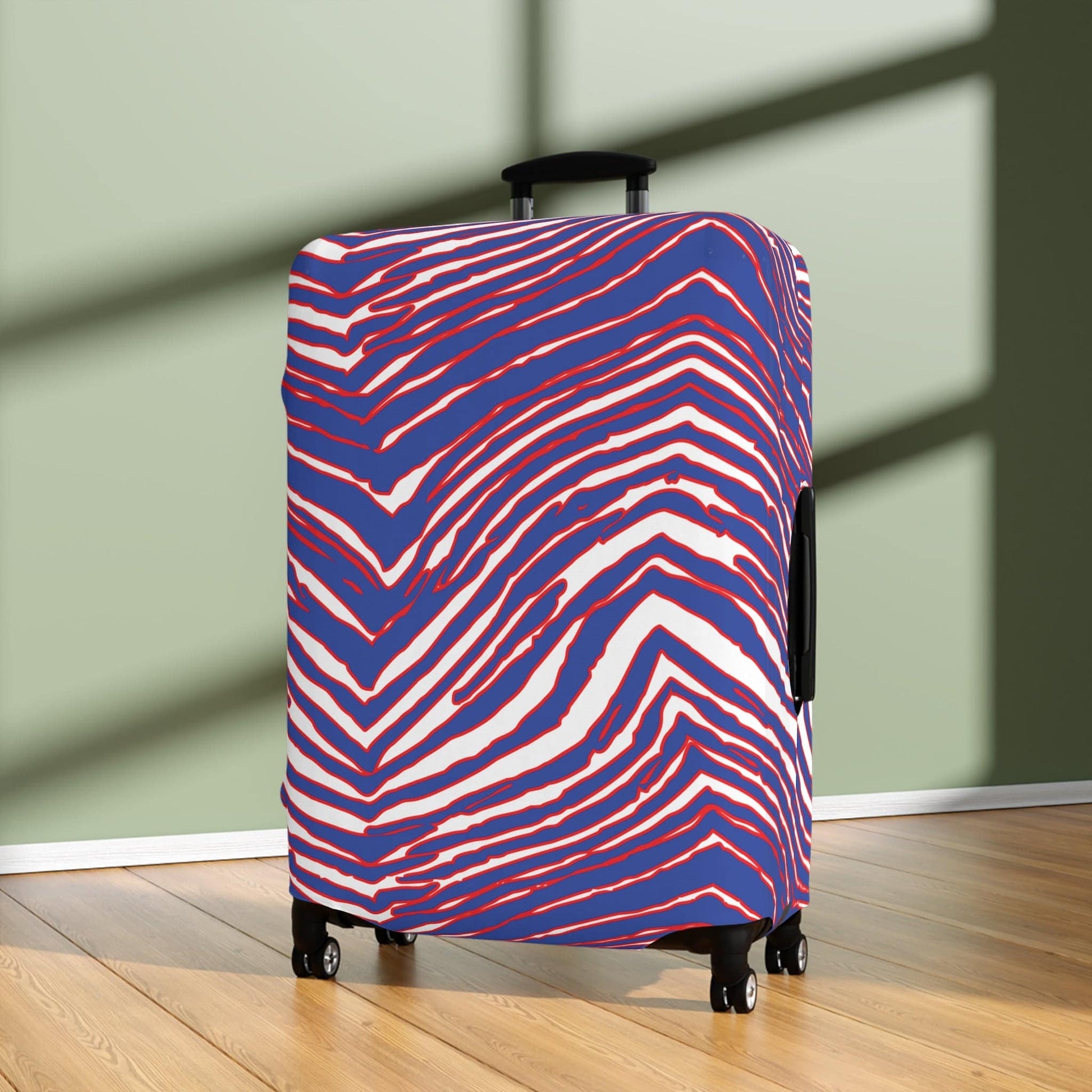 Buffalo Football Pattern Luggage Cover - Bflo Thread Co.