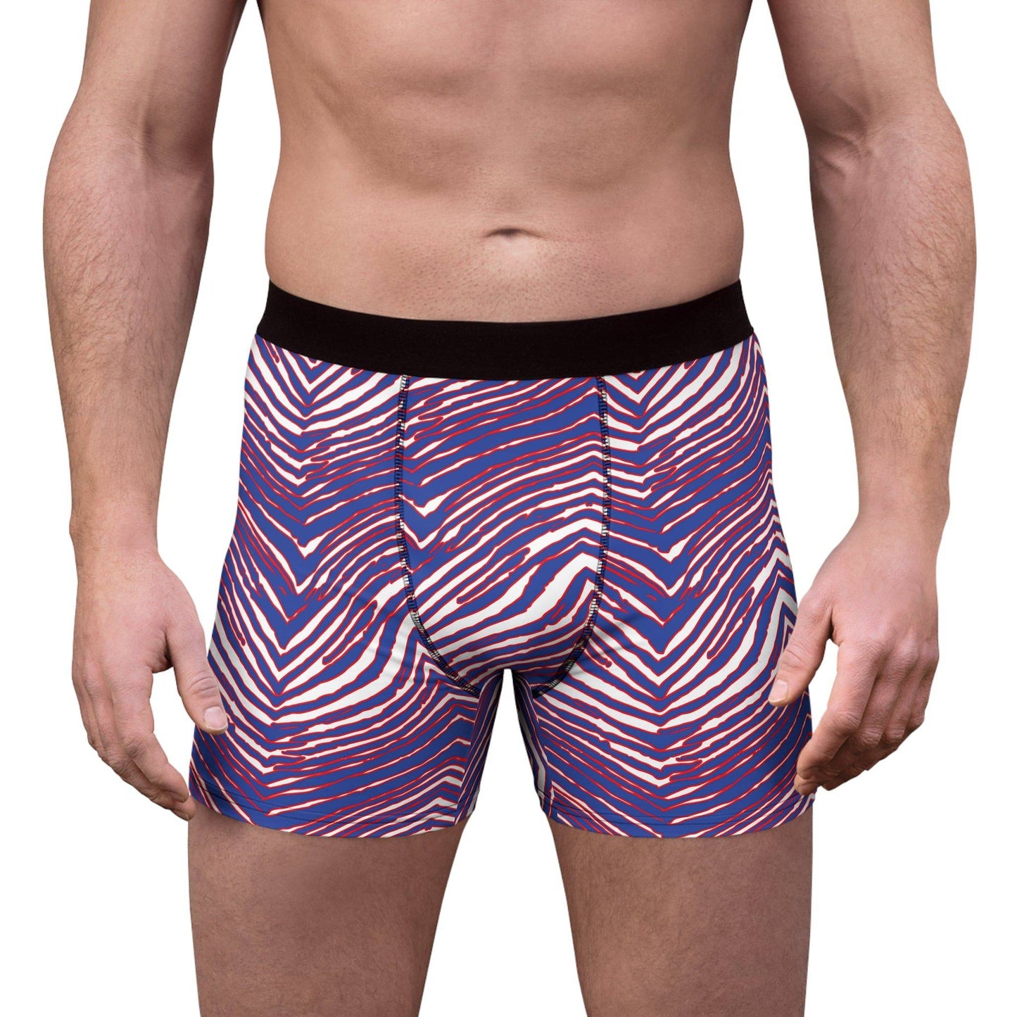 Buffalo Football Pattern Men's Boxer Briefs - Bflo Thread Co.