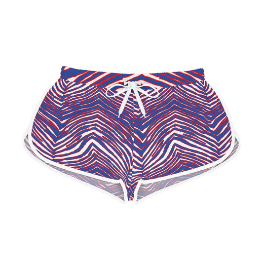 Buffalo Football Pattern Women's Relaxed Shorts - Bflo Thread Co.