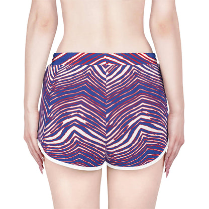 Buffalo Football Pattern Women's Relaxed Shorts - Bflo Thread Co.