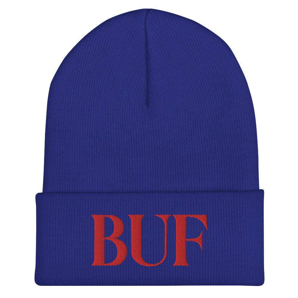 Blue Buffalo BUF Cuffed Embroidered Beanie - Bflo Thread Co.