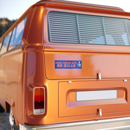 Dead Inside But Go Bills with Skeleton Bumper Sticker - Bflo Thread Co.