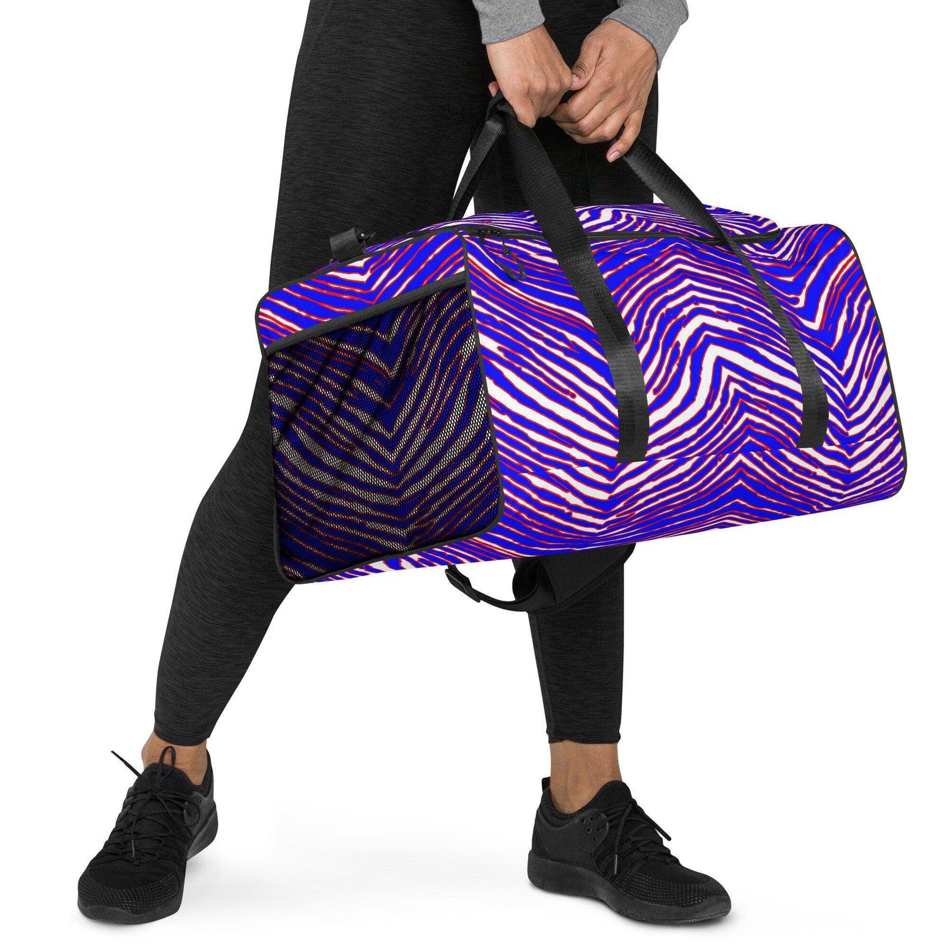 Buffalo Football Pattern Duffle Bag - Bflo Thread Co.