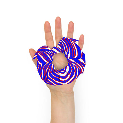Buffalo Football Pattern Recycled Scrunchie - Bflo Thread Co.