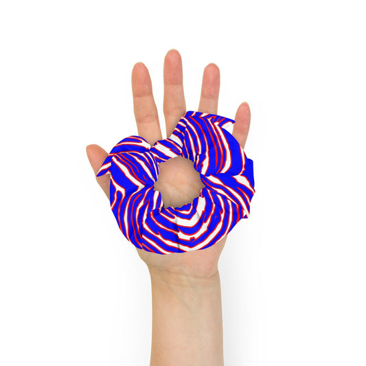 Buffalo Football Pattern Recycled Scrunchie - Bflo Thread Co.