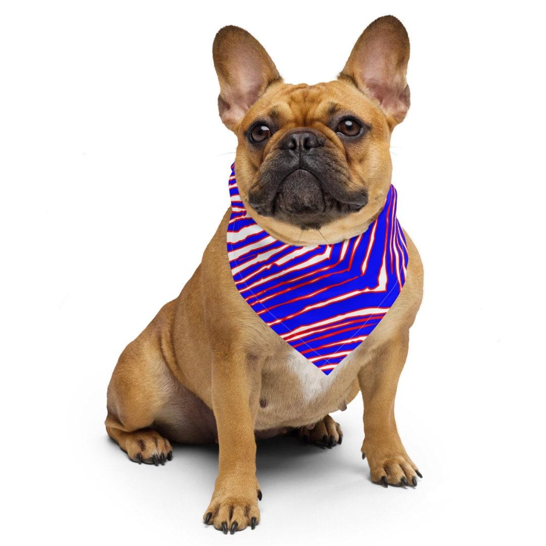 Buffalo Football Pattern Dog Bandana - Bflo Thread Co.