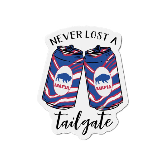 Never Lost a Tailgate Magnet - Bflo Thread Co.
