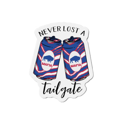Never Lost a Tailgate Magnet - Bflo Thread Co.