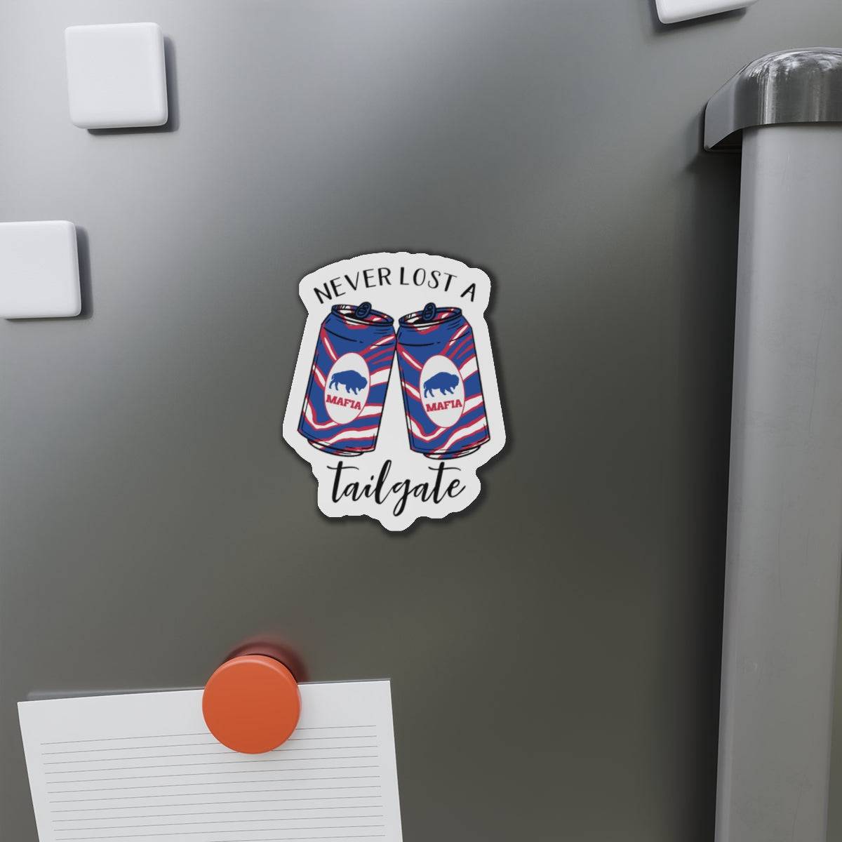 Never Lost a Tailgate Magnet - Bflo Thread Co.