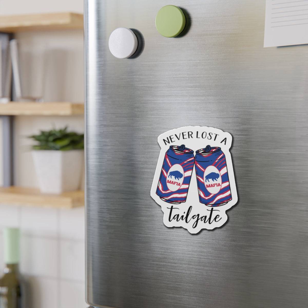 Never Lost a Tailgate Magnet - Bflo Thread Co.