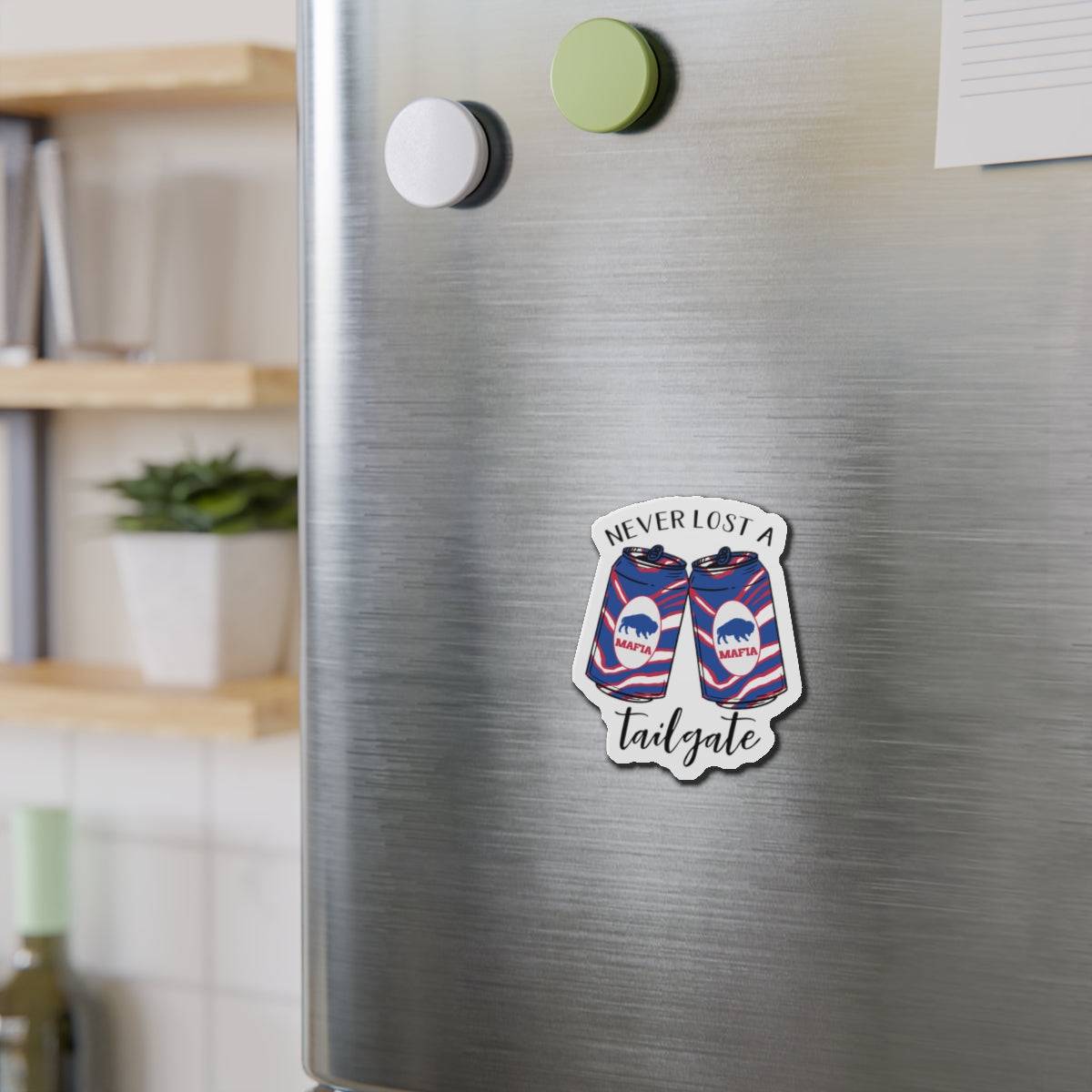 Never Lost a Tailgate Magnet - Bflo Thread Co.