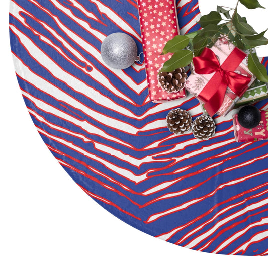 Buffalo Football Pattern Christmas Tree Skirts - Bflo Thread Co.