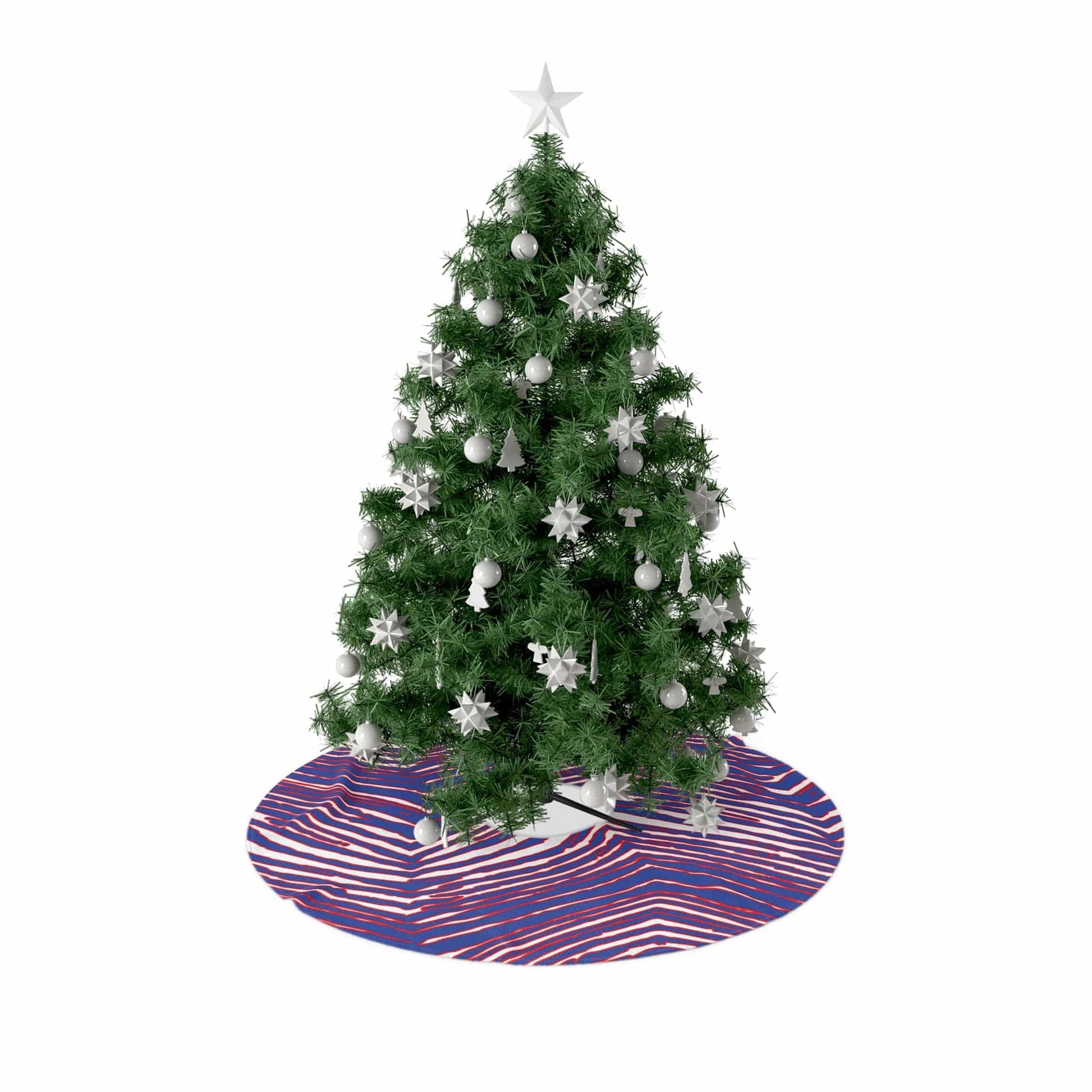Buffalo Football Pattern Christmas Tree Skirts - Bflo Thread Co.