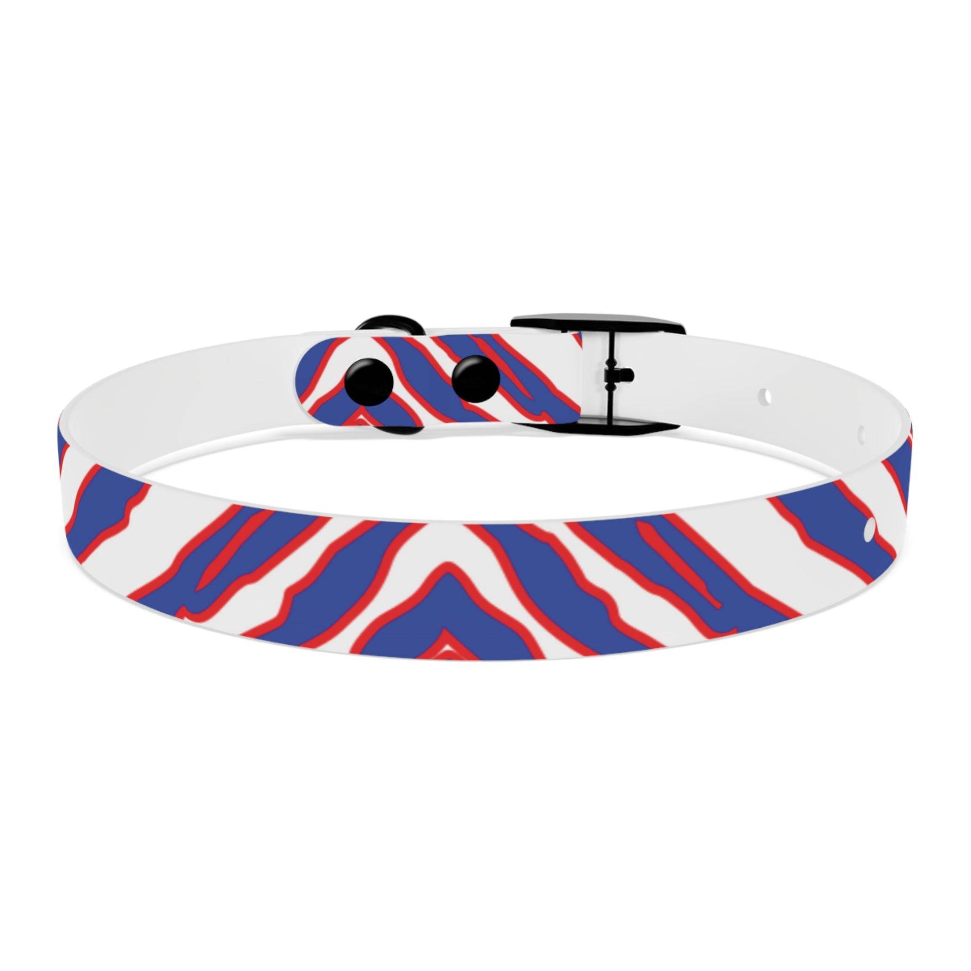 Buffalo Football Pattern Dog Collar - Bflo Thread Co.