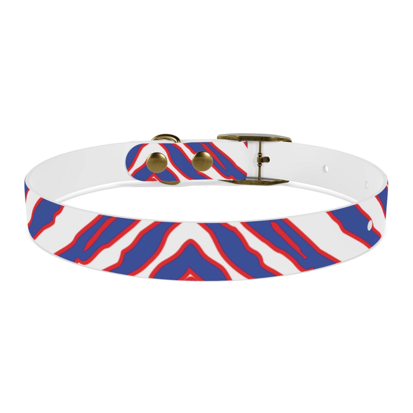Buffalo Football Pattern Dog Collar - Bflo Thread Co.