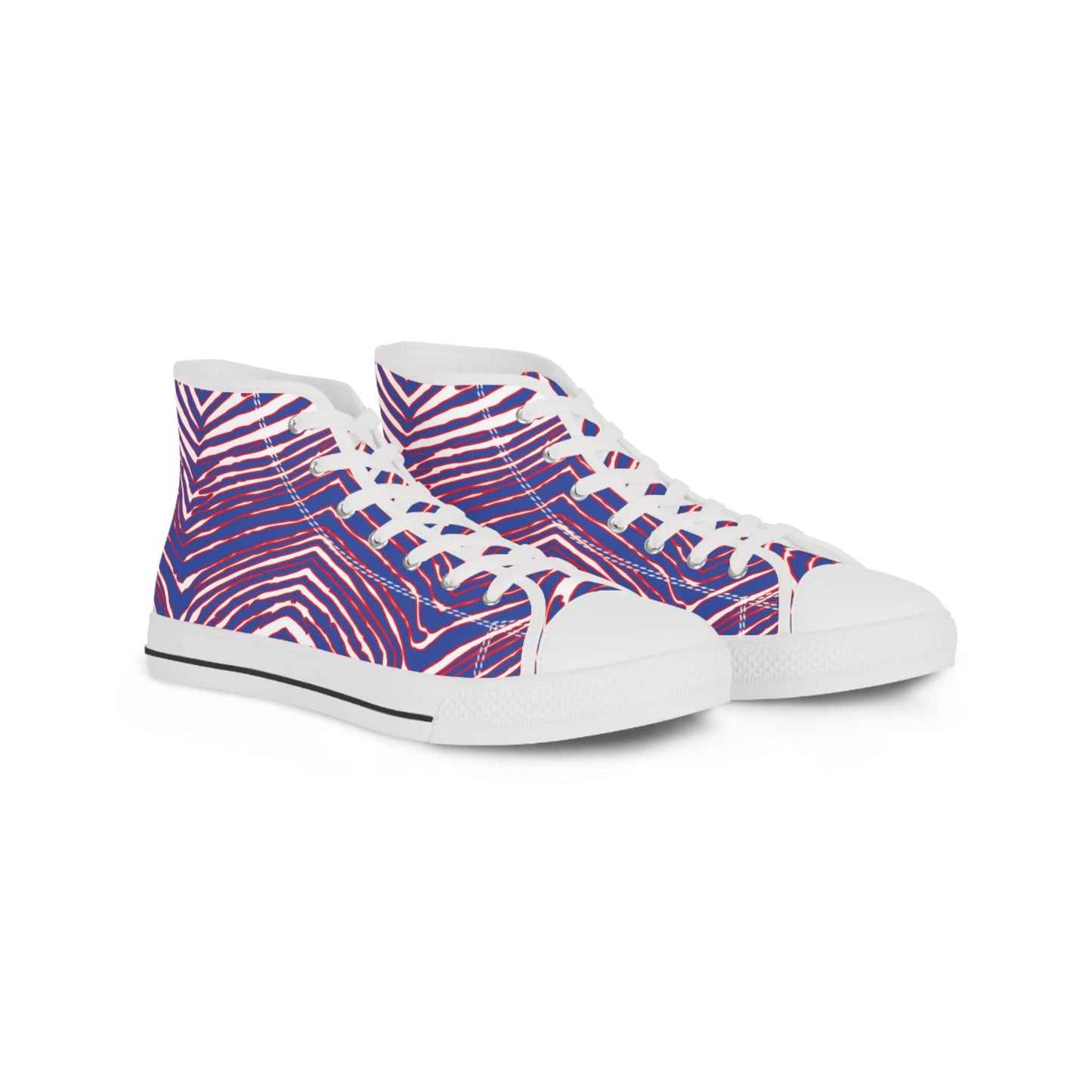 Buffalo Football Pattern Men's High Top Sneakers - Bflo Thread Co.