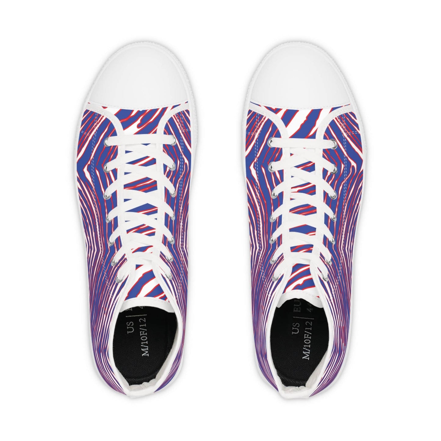 Buffalo Football Pattern Men's High Top Sneakers - Bflo Thread Co.