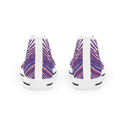 Buffalo Football Pattern Men's High Top Sneakers - Bflo Thread Co.