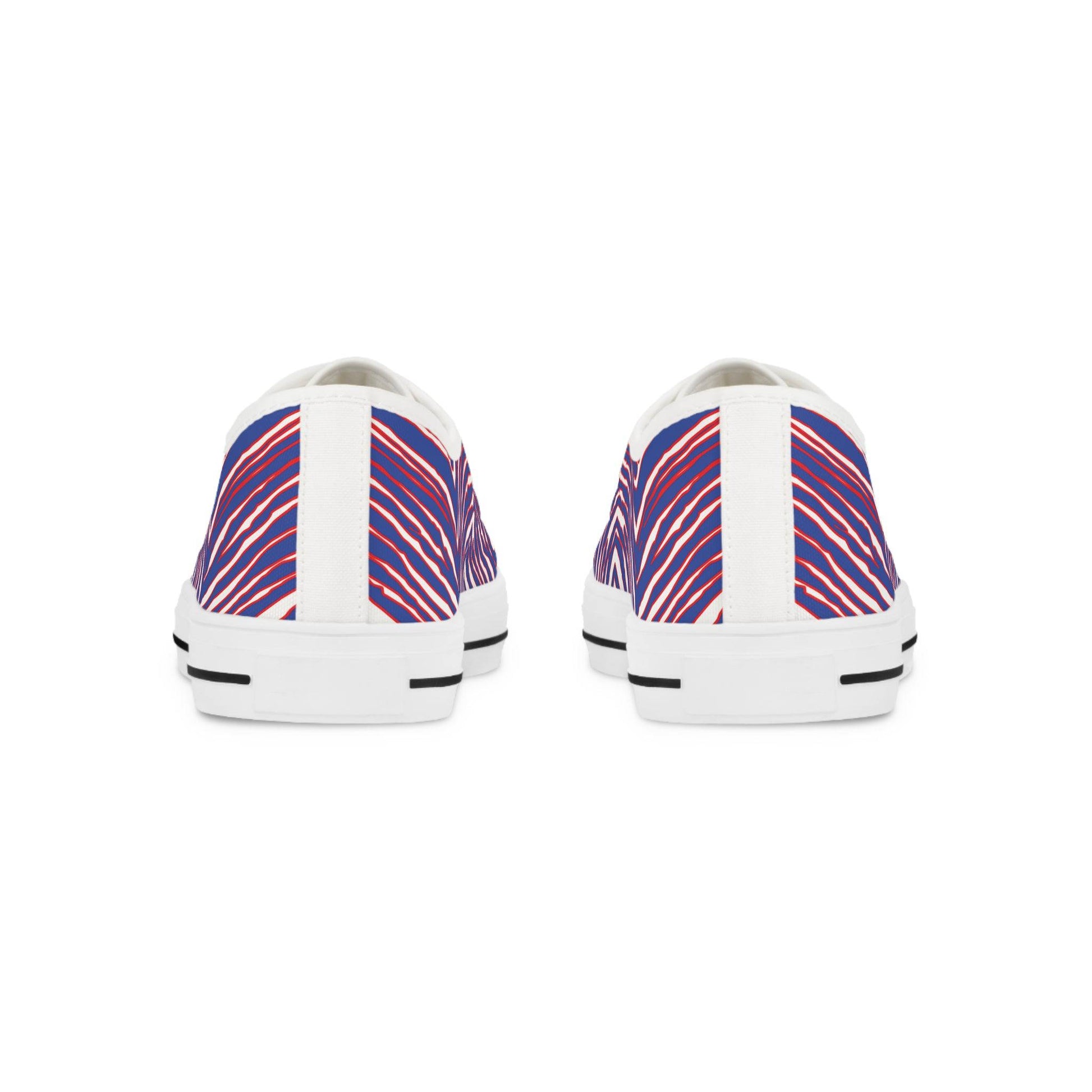 Buffalo Football Pattern Men's Low Top Sneakers - Bflo Thread Co.