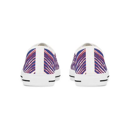 Buffalo Football Pattern Men's Low Top Sneakers - Bflo Thread Co.