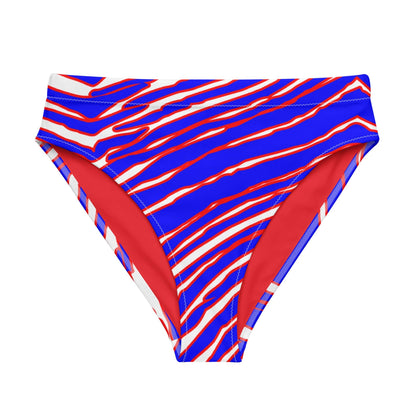 Buffalo Football Pattern High-Waisted Bikini Bottom - Bflo Thread Co.