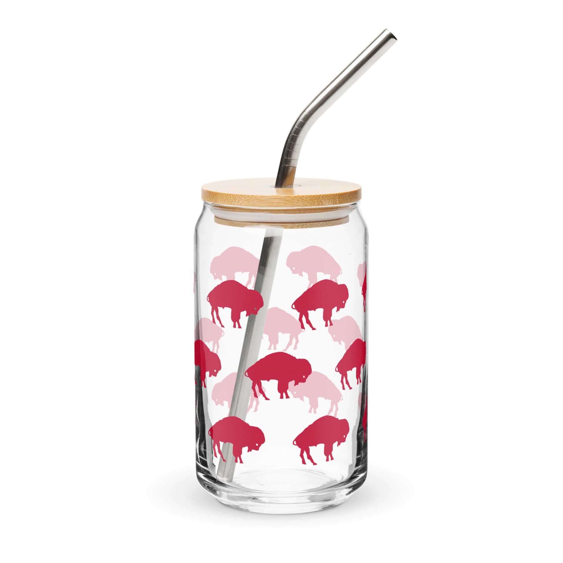 Buffalo Can-Shaped Glass 16 oz. - Bflo Thread Co.