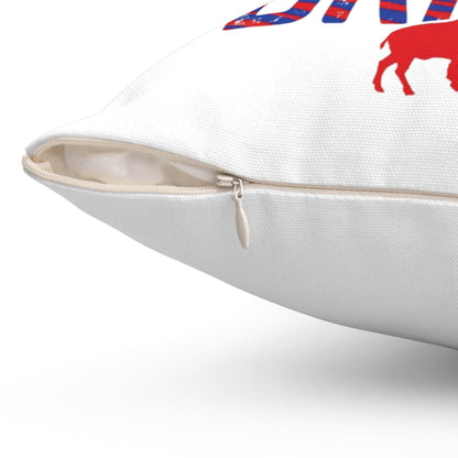 The Bills Make Me Wanna Drink Spun Polyester Square Pillow - Bflo Thread Co.