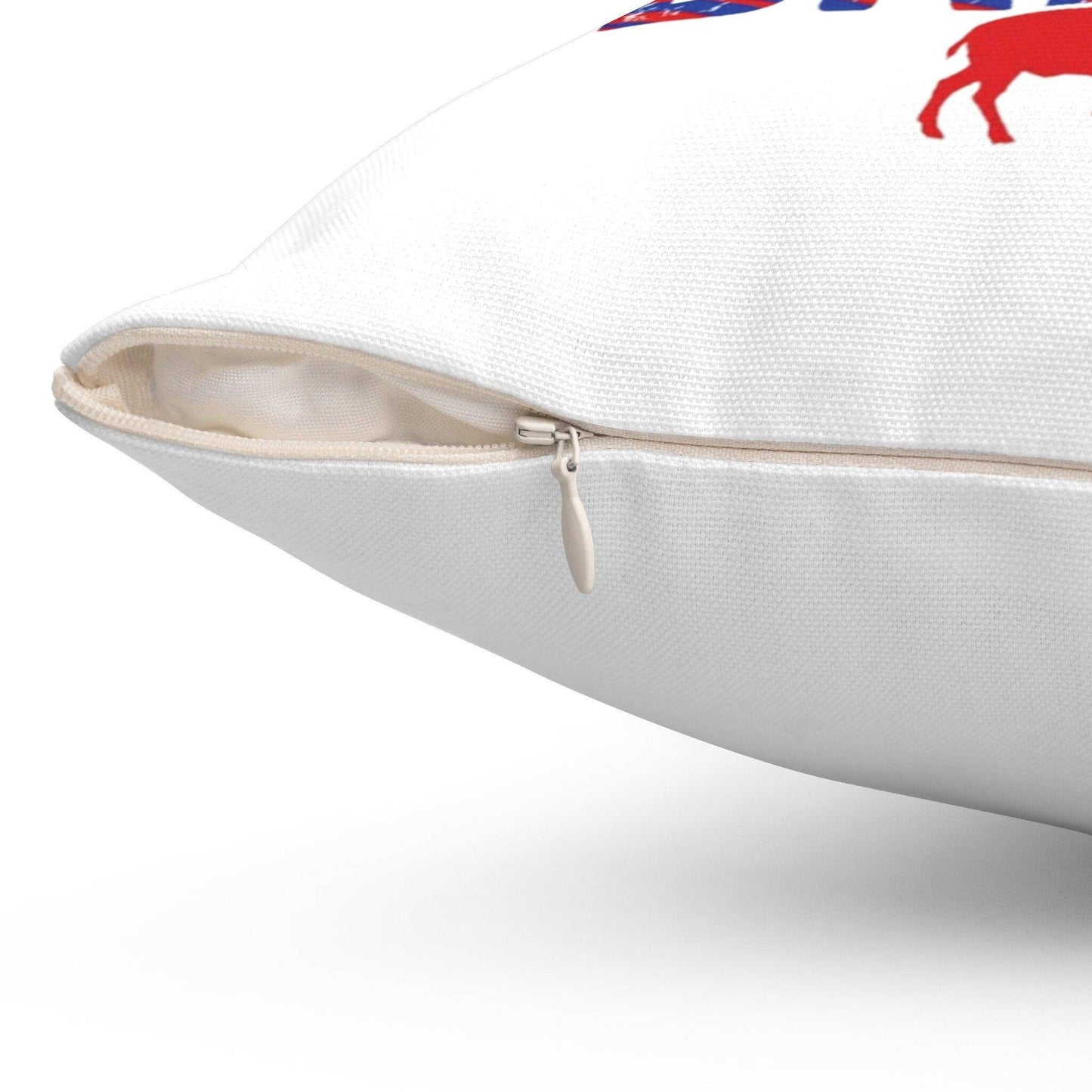 The Bills Make Me Wanna Drink Spun Polyester Square Pillow - Bflo Thread Co.