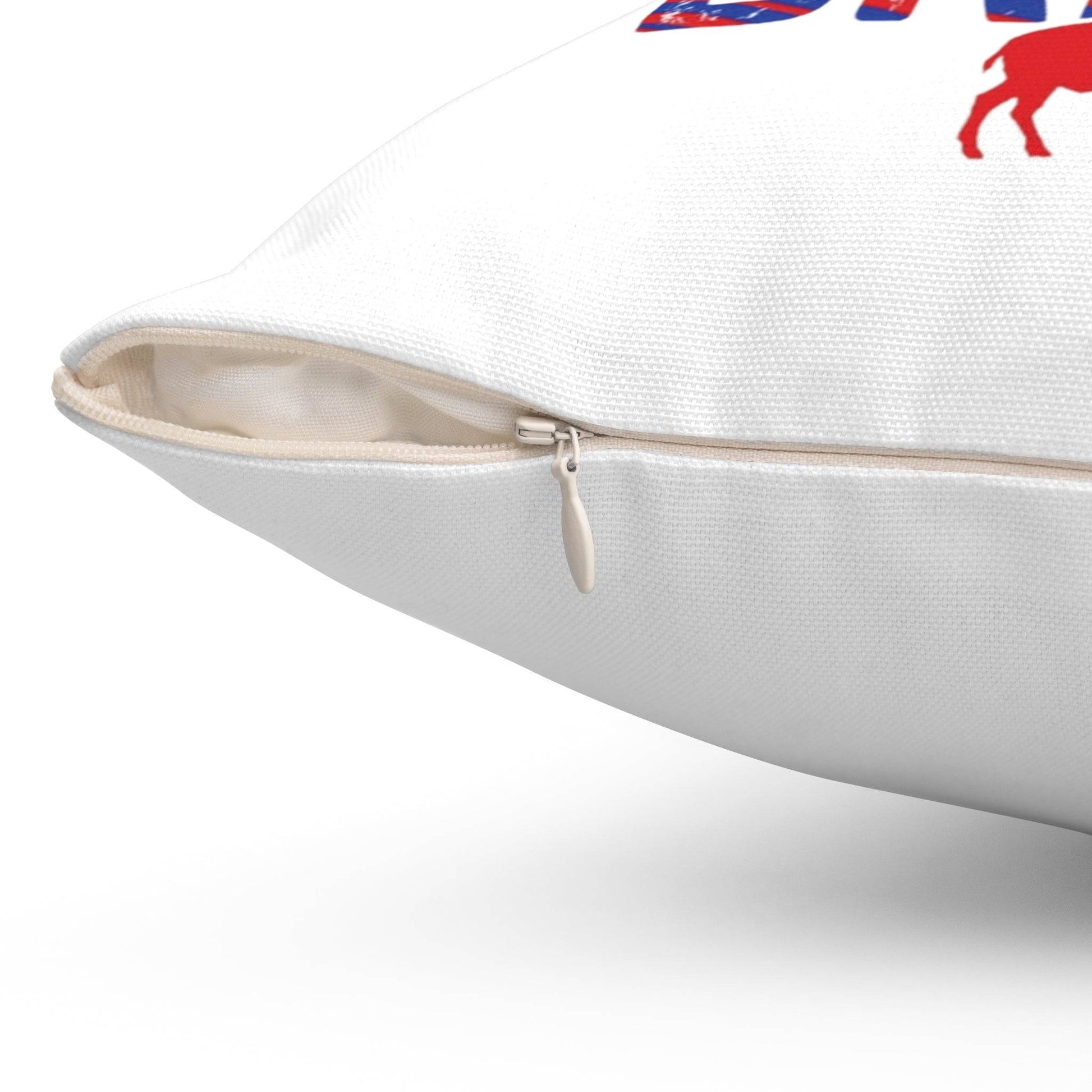 The Bills Make Me Wanna Drink Spun Polyester Square Pillow - Bflo Thread Co.